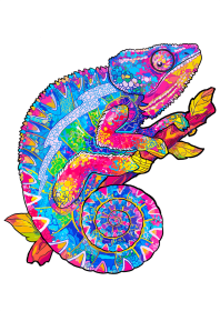 Animal-Shaped Wooden Jigsaw Puzzle, Colorful Elephant and Turtle Pieces Christmas Gift Puzzle for Kids and Family Play (Option: 26Style-A5)