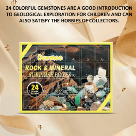 Owmoo Ore Blind Box Christmas Toy Gift Set, 24-Day Treasure Mystery Box Collectible Toys for Holiday Countdown (Option: Boxed-2PCS)