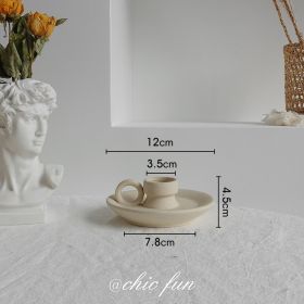 Minimalist Ceramic Vase for Dry Flower Arrangements, Simplicity Home Décor Art Vase for Living Room Display (Option: L)