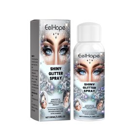 Eelhope Sparkly Glitter Spray for Hair and Body, Shimmer Highlight Spray for Prom, Festivals, Parties, and Events (Option: 2Pcs)