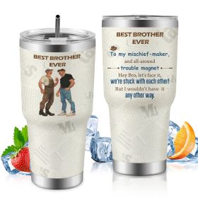 30oz Car Travel Cup with Lid, Reusable Drink Tumbler for Hot & Cold Beverages (Option: Style18)