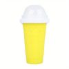 400ml Summer Homemade Squeezable Juice Water Bottle, Quick-Frozen Ice Cream Slushy Maker Smoothie Cup