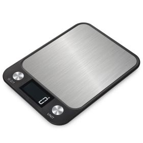 Digital Kitchen Scale – 10kg Capacity, Stainless Steel Food Weighing Scale with LCD Display, 1g Precision (Ships From: China, Color: 10kg-black)