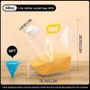 5pcs Reusable Foldable Food Storage Bags with Lids – Clear, Large-Capacity, Moisture-Proof Sealable Containers
