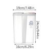 BPA-Free Cereal Storage Container with Lid – Large Airtight Food Storage Box with Compartment for Kitchen Pantry