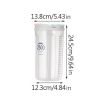BPA-Free Cereal Storage Container with Lid – Large Airtight Food Storage Box with Compartment for Kitchen Pantry