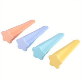 4pcs; Pool Party Silicone Ice Cube Mold; 4 Pack Ice Ice Box; Ice Grid Household Homemade Popsicle Mold; Ice Cream Ice Cream Mold; Summer Decor; Summer (Style: Star Popsicle Mold)