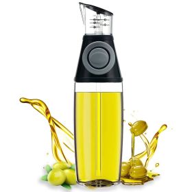 17oz Glass Oil Dispenser Bottle – With Measuring Pump for Olive Oil & Vinegar (Quantity: 1)