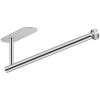 Adhesive Stainless Steel Paper Towel Holder – Under Cabinet or Wall Mount for Kitchen & Bathroom