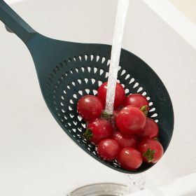 Nylon Slotted Strainer Spoon – Heat Resistant Food Grade Spoon for Draining Dumplings, Noodles & Fried Foods (select: VN068-green)