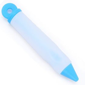 Food Decorating Pen with Nozzle – Icing and Piping Tool for Cupcakes, Chocolate, Cream & Desserts (Color: Blue)