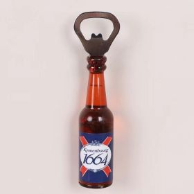 1pc Magnetic Beer Bottle Opener - Perfect Housewarming, Birthday, and Men's Gift - Easy to Use and Stylish (Material: Polypropylene + Magnet, Color: 1664)
