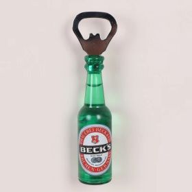 1pc Magnetic Beer Bottle Opener - Perfect Housewarming, Birthday, and Men's Gift - Easy to Use and Stylish (Material: Polypropylene + Magnet, Color: Becks)