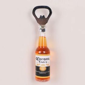 1pc Magnetic Beer Bottle Opener - Perfect Housewarming, Birthday, and Men's Gift - Easy to Use and Stylish (Material: Polypropylene + Magnet, Color: Corona)