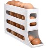 Rolling Egg Dispenser – Space-Saving Organizer for Refrigerator Storage