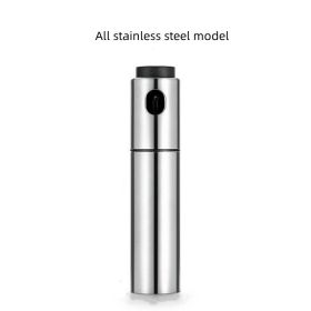 Stainless Steel Oil Spray Bottle – Refillable Pressurized Mister for Cooking & BBQ (Material: All Stainless Steel Bottle)
