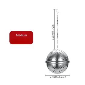 Stainless Steel Spice Ball Infuser – 304 Grade Tea & Seasoning Filter for Soups and Stews (Color: 304 Seasoning Ball - Medium)
