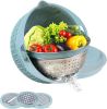 4-1 Colander with Mixing Bowl Set - Fruit Washing Bowls
