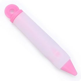 Food Decorating Pen with Nozzle – Icing and Piping Tool for Cupcakes, Chocolate, Cream & Desserts (Color: Pink)