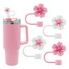 3-Pack Cherry Blossom Silicone Straw Covers – Fits 10mm Stanley Cup Straws
