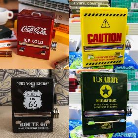 Coke-Themed Toothpick Holder – Creative Press-Type Dispenser for Home & Dining Table (Color: Yellow)