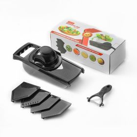 Multi-Function Vegetable Grater & Slicer – Ideal for Potato, Radish & More (Color: Black)