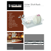 Better Chef 16" Chrome-Plated Metal Dish Rack Drain Tray Black