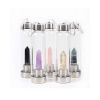 Pure Essence Crystal-Infused Glass Water Bottle – Natural Stone Elixir Bottle for Healing & Wellness