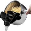 Silicone Food Strainer Clip for Pots and Pans, Heat-Resistant Clip-On Colander for Easy Draining