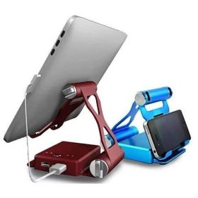 Podium-Style Charging Stand with Extended Battery up to 200%, Compatible with iPad, iPhone, and Smart Devices (Color: Purple)