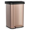 13.2 Gallon Step Trash Can – Soft-Close Lid with Built-in Deodorizer for Home & Kitchen
