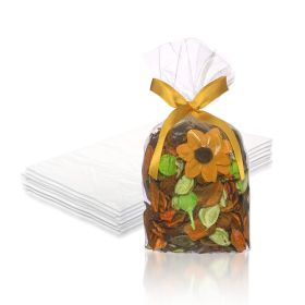 Clear Gusseted Poly Bags (Color: Clear)