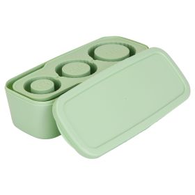 Easy Release Silicone Ice Cube Tray (Color: Green)