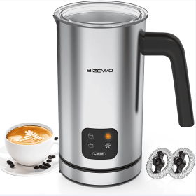 300ml Automatic Milk Heater Multifunction Cold / Hot Latte Milk foam 500W LED Touch control, cappuccino chocolate protein powder (2607401: 49)