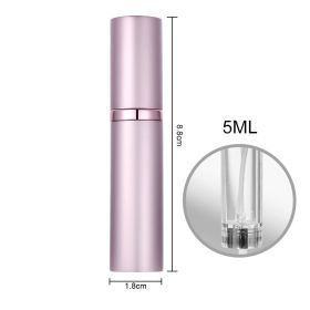 Refillable Travel Perfume Atomizer Spray Bottle for Portable Fragrance Storage and Sampling (Option: 5ML Cherry Blossom Powder)