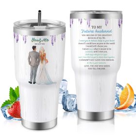 30oz Car Travel Cup with Lid, Reusable Drink Tumbler for Hot & Cold Beverages (Option: Style40)
