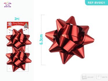 Christmas Star and Flower String Lights, Decorative Holiday LED Lights for Indoor or Outdoor Home and Garden Décor (Option: Red-2.5inches)