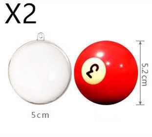 Hollow Plastic Hanging Ball Decoration, PS Clear Ornament Ball for DIY Crafts, Events, and Home Décor (Option: 50mm10pcs)