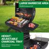 Charcoal Grill with Wheels for Outdoor Party Camping Picnic
