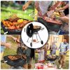 Charcoal Grill with Wheels for Outdoor Party Camping Picnic