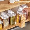 Large Clear Cereal Storage Container – Airtight Plastic Food Storage Box with Lid for Kitchen & Pantry Organization