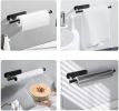 Adhesive Stainless Steel Paper Towel Holder – Under Cabinet or Wall Mount for Kitchen & Bathroom