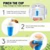400ml Summer Homemade Squeezable Juice Water Bottle, Quick-Frozen Ice Cream Slushy Maker Smoothie Cup