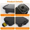 2 In 1 1300W Electric Hot Pot with Grill Smokeless Non-Stick Korean BBQ Grill Shabu Shabu Hot Pot with 5 Firepower Levels for 2-6 People