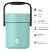 Healter 1.6 Litres Vacuum Insulated Food Flasks for Hot Food;  1600ml Stainless Steel Thermal Soup Container/ Food Jar with 2 inner boxes for Adult;