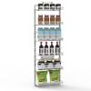 Over The Door Pantry Organizer 6-Tier Pantry Door Organizer Carbon Steel 110LBS Loading Easy Install Behind Door Storage For Closet Kitchen Bathroom 5
