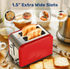 W1134P237563 White multi-earth oven 2 piece toaster 1.5-inch ultra wide slot 6 Browning settings and 3 features (thaw / reheat / cancel) SUS304