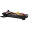 2 In 1 1300W Electric Hot Pot with Grill Smokeless Non-Stick Korean BBQ Grill Shabu Shabu Hot Pot with 5 Firepower Levels for 2-6 People