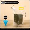 5pcs Reusable Foldable Food Storage Bags with Lids – Clear, Large-Capacity, Moisture-Proof Sealable Containers