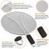 13" Stainless Steel Grease Splatter Screen – Fine Mesh Oil Splash Guard for Frying Pans